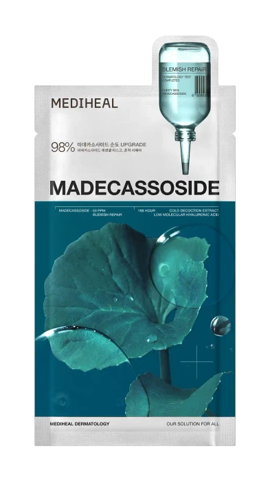 Maska w płachcie regenerująco-łagodząca z madekasozydem, MADECASSOSIDE ESSENTIAL MASK, 24 ml