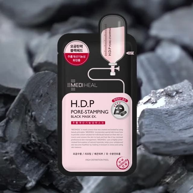 Mediheal Maska w płachcie H.D.P Pore-Stamping czarna oczyszczająca