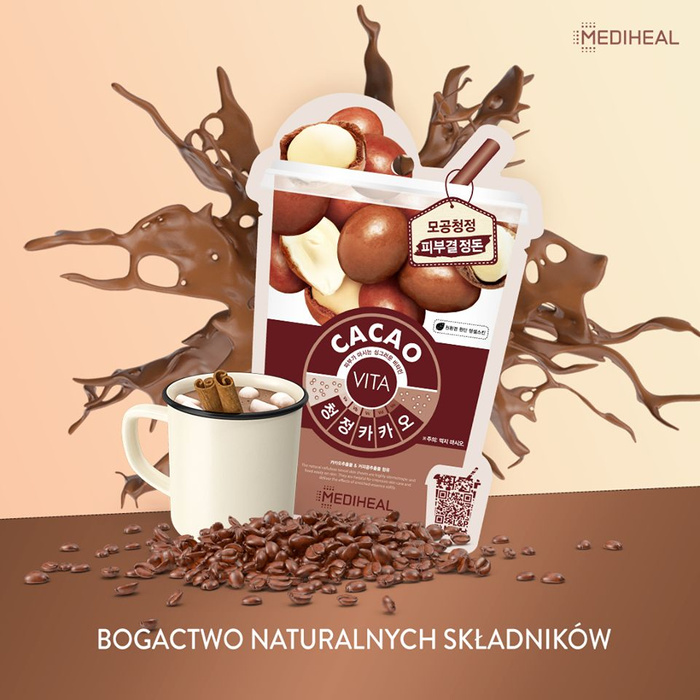 Mediheal Maska w płachcie Cacao z tencelu oczyszczająca