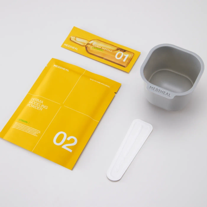 Maska algowa do twarzy z serum, rozświetlająca, Derma Modeling VITAMIN, 28 g + 2 ml