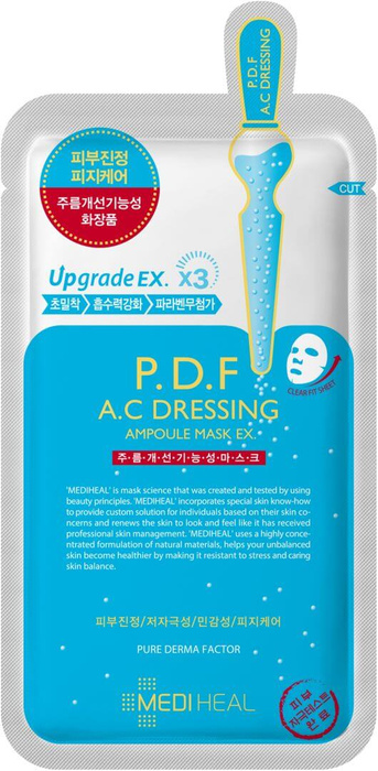 Mediheal Maska w płachcie P.D.F. A.C-Defence bawełniana kojąca