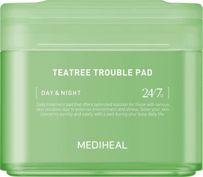 Płatki z Zieloną Herbatą i Probiotykami TeaTree Trouble Pad, 100 szt