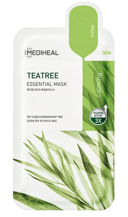 Mediheal Maska w płachcie Teatree Essential bambusowa kojąca